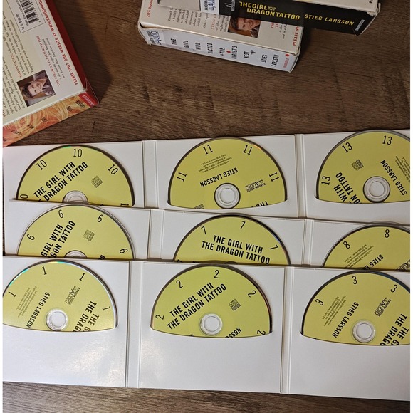 Stieg‎ Larsson Millennium Trilogy 3 Audiobook CD Set Simon Vance Unabridged Lot - Picture 8 of 8